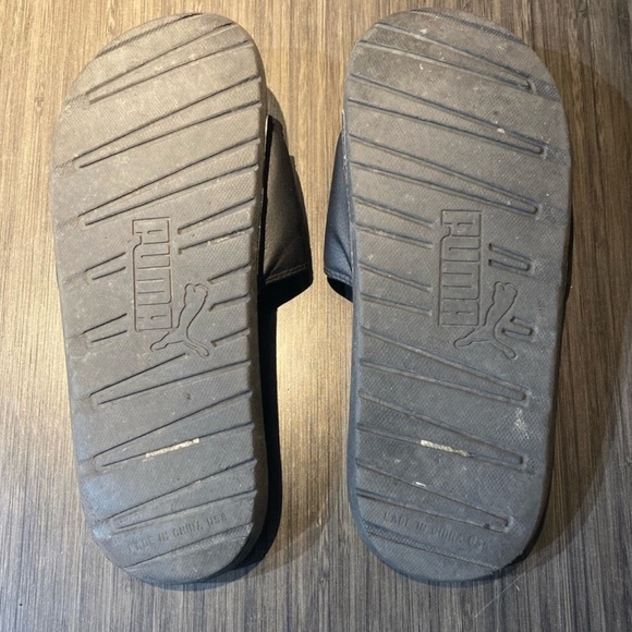 PUMA BLACK SLIDE SANDALS - Picture 5 of 5